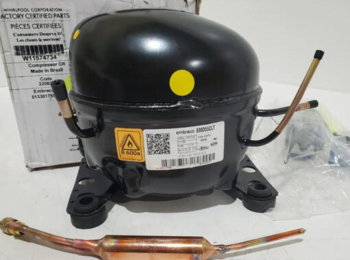 Whirlpool W11614224 Refrigerator Compressor Kit OEM Replaces W11545349