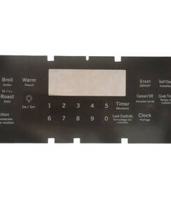 GE WS01F07849 Range Clock Overlay Black OEM