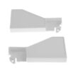 Frigidaire 318254698 Range Control Panel End Cap Set White 2 Pieces OEM Replaces 1163850